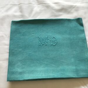 Servilletas de damasco antiguas turquesa