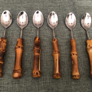 Cuchara de café con mango de bambú