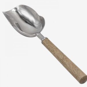Cuchara para hielo con mango de madera