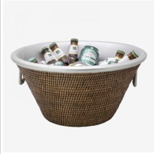 Enfriador de rattan y aluminio