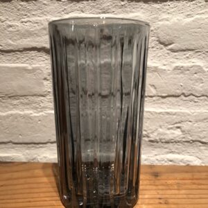 6 Vaso alto estrías humo