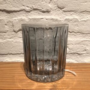 6 Vaso whisky estrías humo